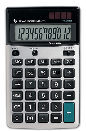 Texas Instruments TI-5018 SV kalkulator biurkowy
